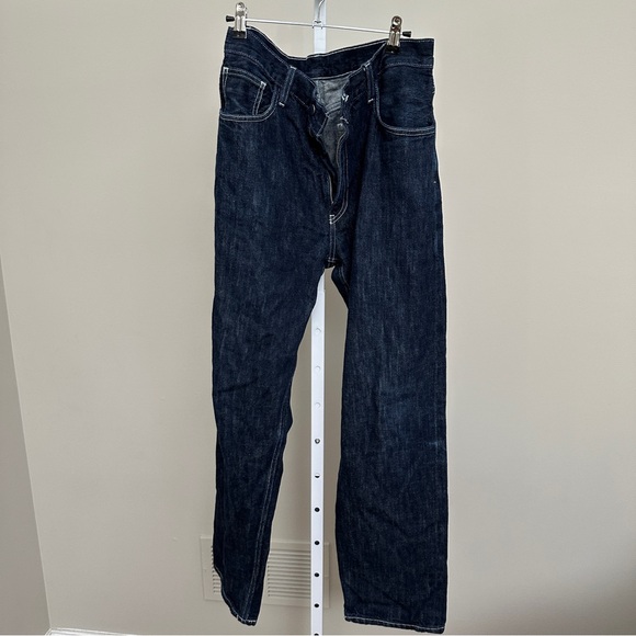 NON relaxed jean _ raw indigo w/ contrast SIZE 31 - Picture 5 of 6